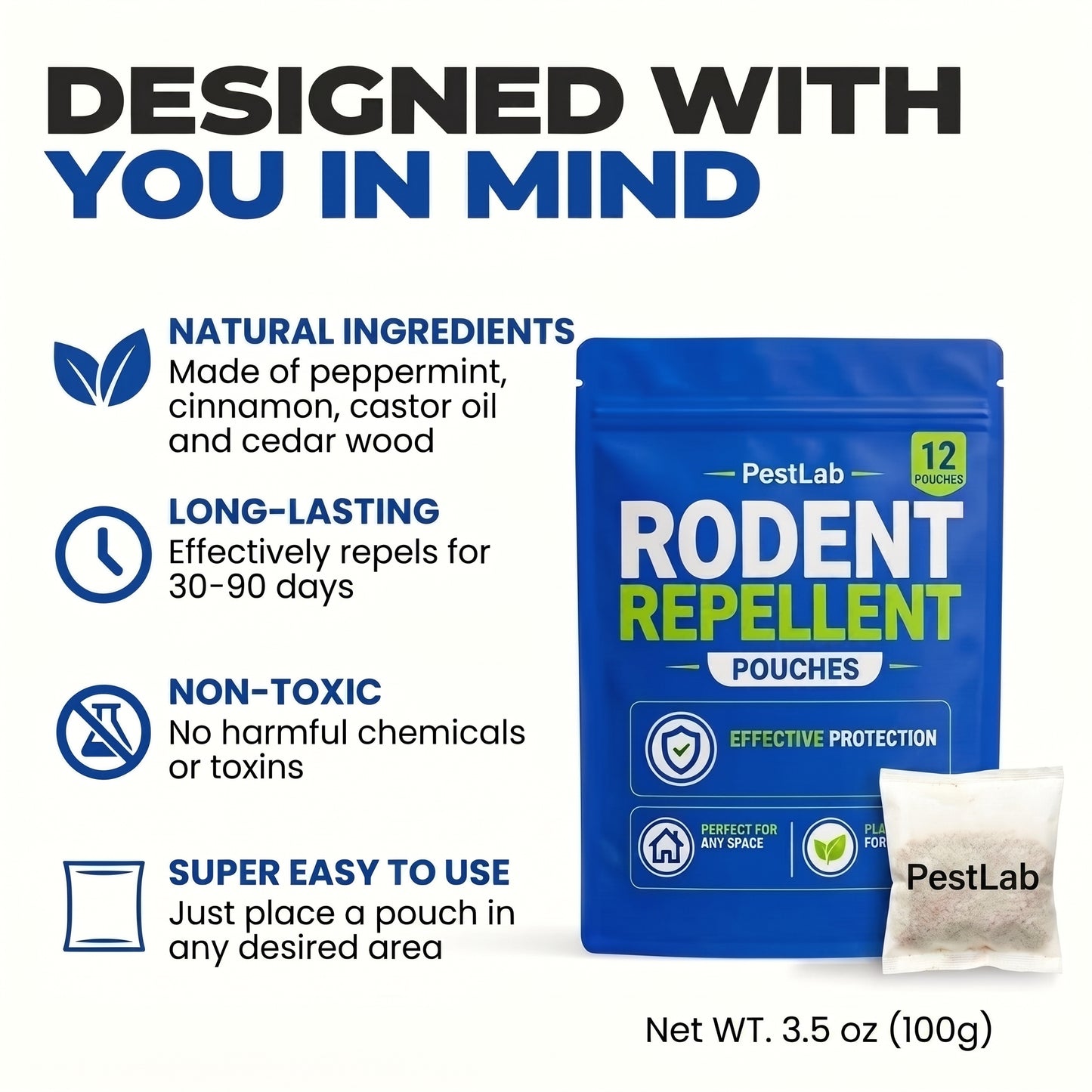 Rodent Repellent Pouches